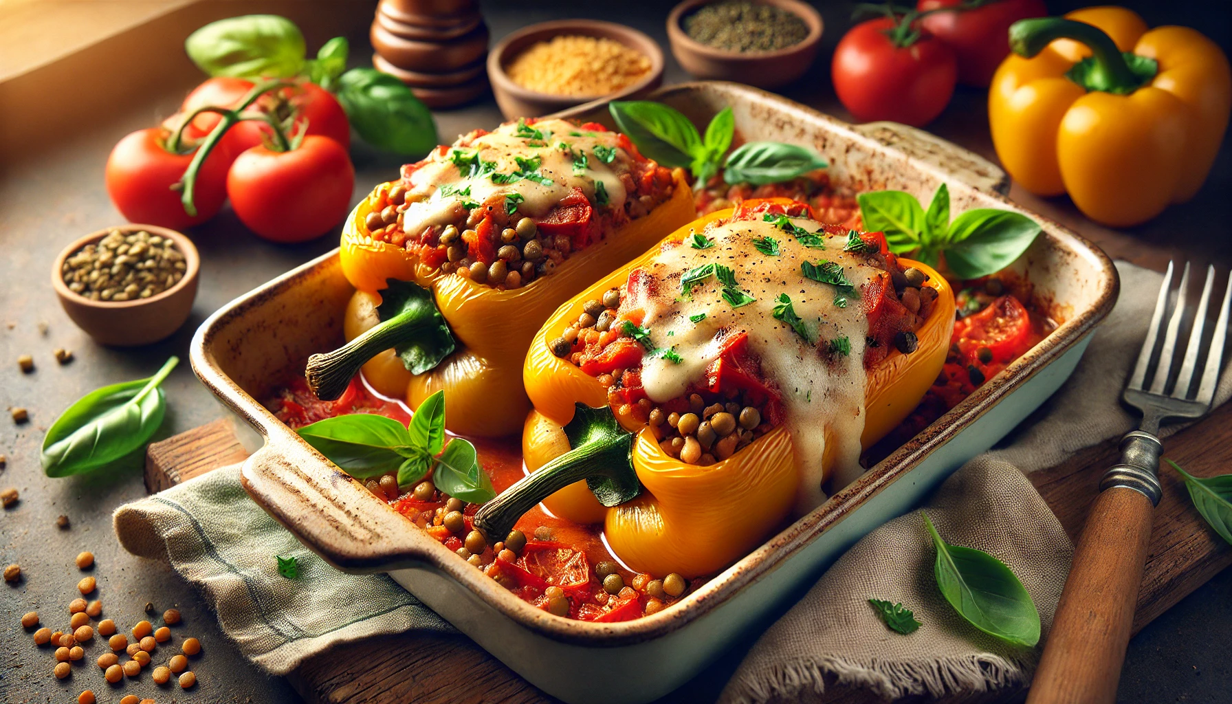 Hearty Vegan Italian Stuffed Peppers: A Flavorful, Easy Dinner